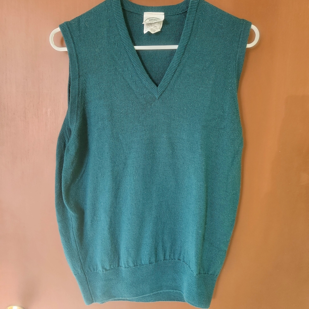 Vintage Lambswool V Neck Sweater Vest